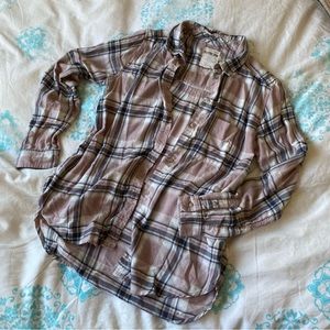 Boyfriend fit button up - American Eagle